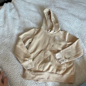 Adidas kid's tan neutral Hoodie size 7/8